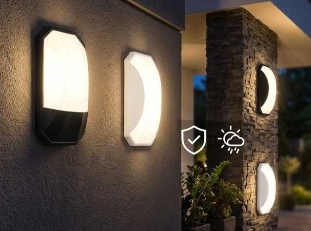 LED світильник фасадний настінний Horoz CRUZ BLADE 24W IP65 вуличне садово паркове архітектурне освітлення будинку тераси кафе ресторанів готелів