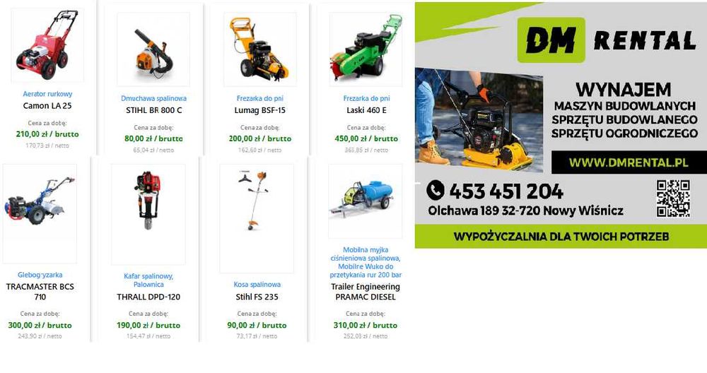 wynajem elektronarzedzia, młot wyburzeniowy, WYPOŻYCZALNIA