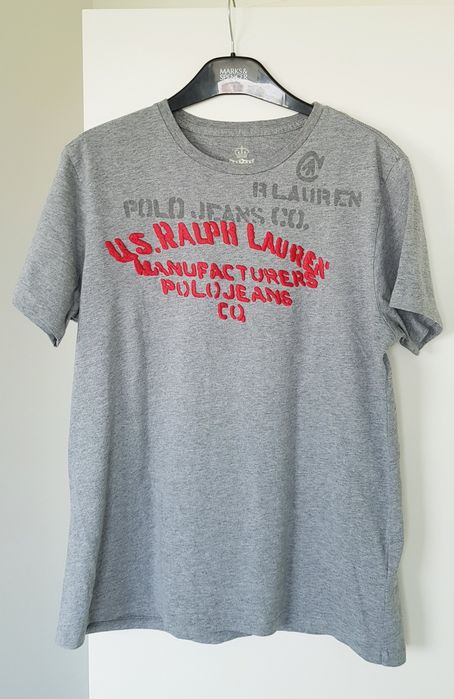 T-shirt Ralph Lauren Polo Jeans, szary