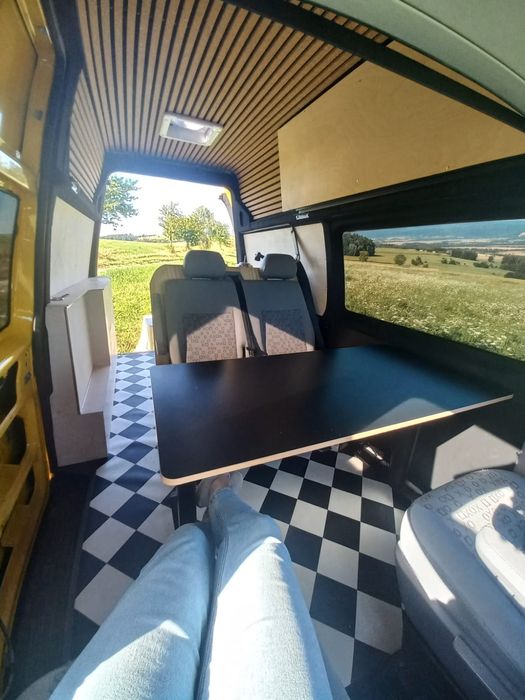 VW T5 l2h3 kamper campervan, 4-osobowy, Kuchnia, WC, panele PV, nugget