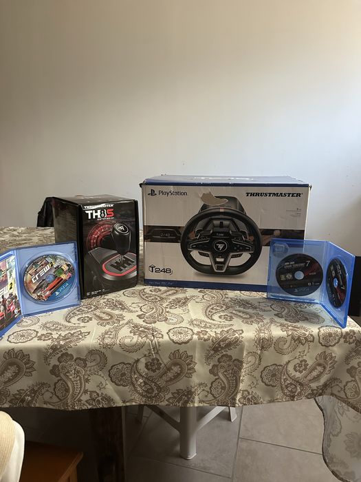 Simulador de Condução Completo PS4/PS5/PC - Thrustmaster T248 + Cockpit F-GT Lite + Extras (Excelente Estado)