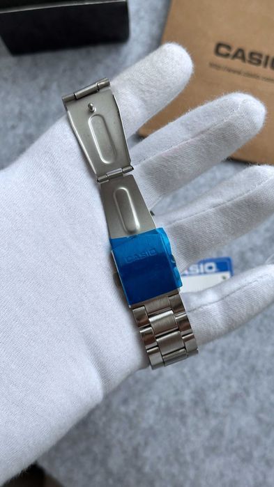 Годинник наручний Casio MTP-VD03B Silver/Blue | часы наручные мужские