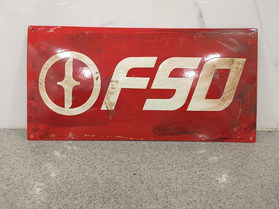 Szyld emalia FSO Proporczyk Poloneza  Proporczyk Fiat 125p