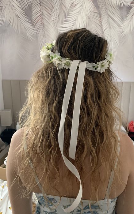 Wianek rumianki wesele boho