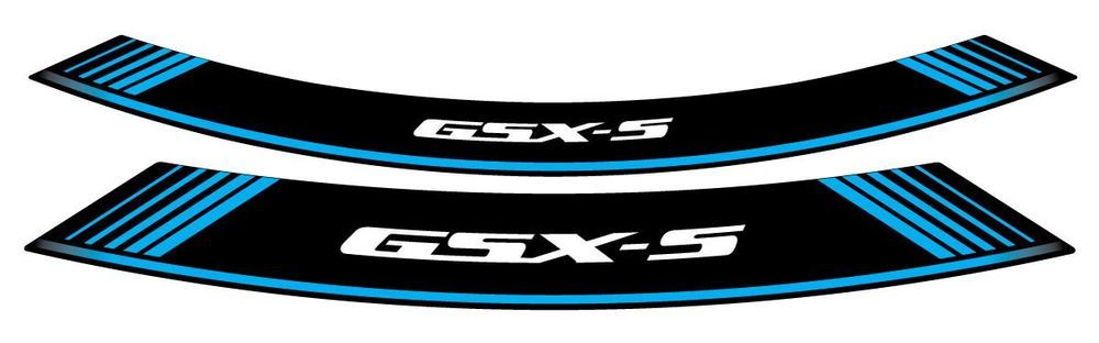 fitas para jantes puig suzuki gsx-s conjunto 8 tiras azul