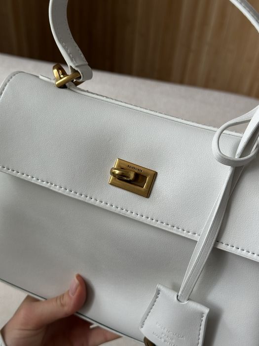 Сумка жіноча Balenciaga Rodeo Mini White/Gold