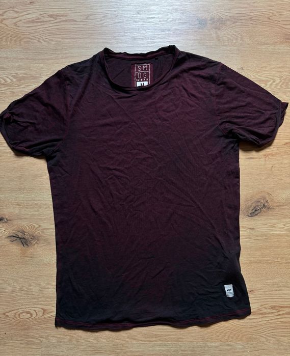 Męska koszulka T-shirt SMOG – efekt ombre, rozmiar M