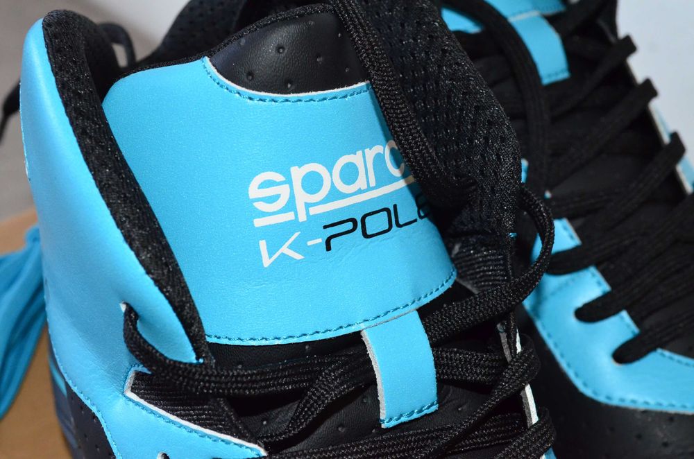 Buty rajdowe kartingowe Sparco K-Pole, kolor czarno-niebieski, rozmiar 46