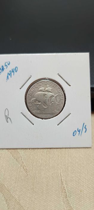 2.50 escudos prata 1940