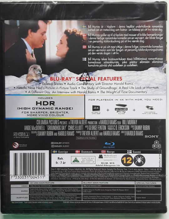 Dzień świstaka GROUNDHOG DAY 4K+Blu ray wer.POLSKA