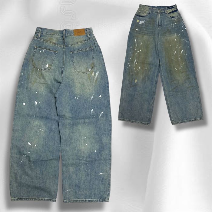 Baggy painted acne studios jeans широкі оверсайз джинси акне sk8 rap