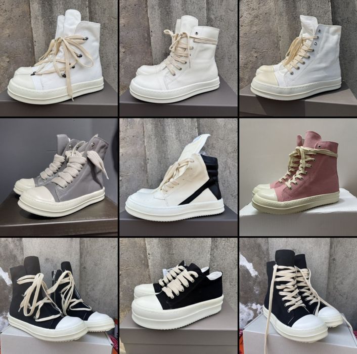 Кросівки Rick Owens кеди | Кроссовки рик овенс рамоны