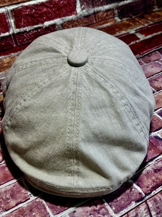 Кепка-восьмиклінка Stetson (хуліганка) світло-бежева, 100% бавовна, нова, р. 56–59