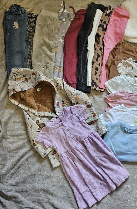 Paczka ubranka r 104 dla dziewczynki jesienne