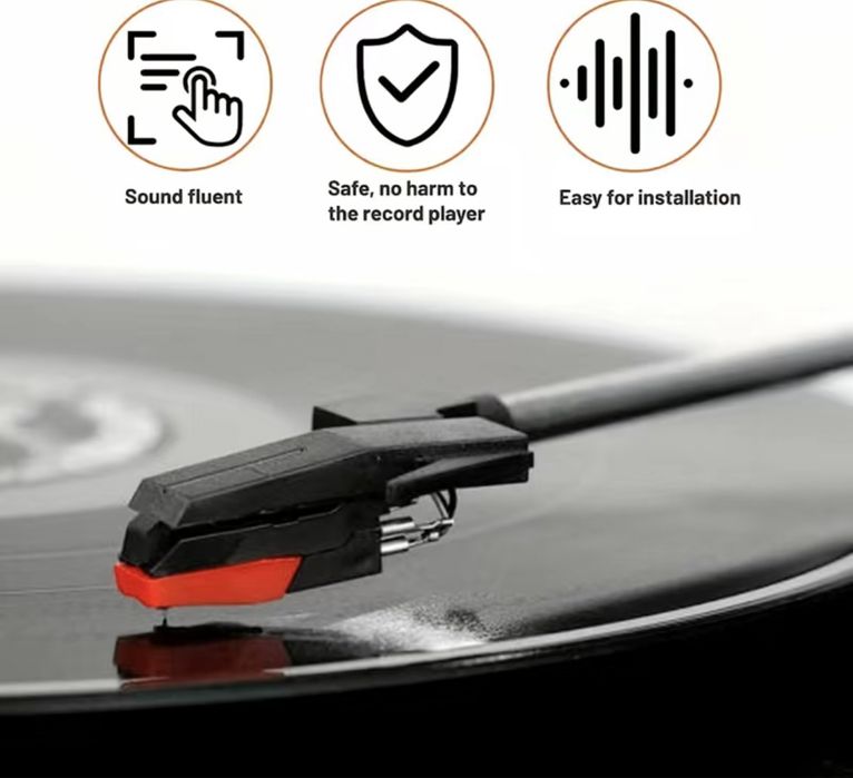 Agulha com cabeca (Nova) para gira discos