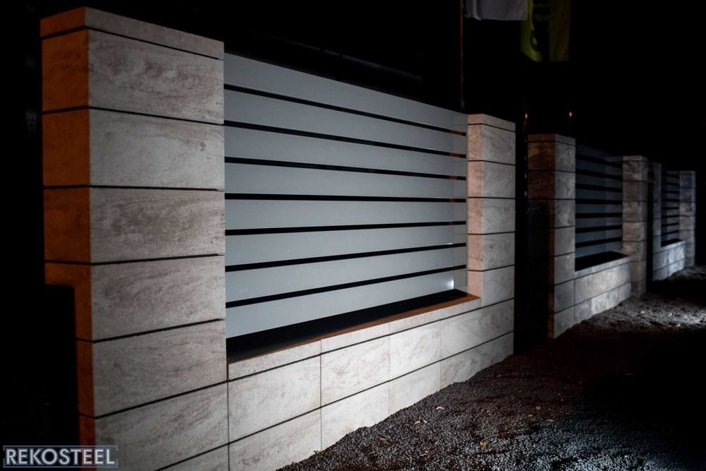 Pustak Ogrodzeniowy, Ogrodzenie frontowe, Bloczki ogrodzeniowe