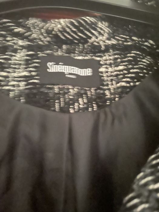 Vestido xadrez preto com brilho T44