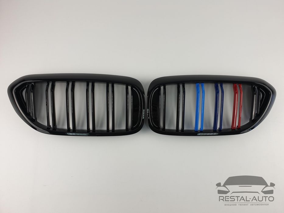 Решетка радиатора ноздри BMW 5 G30 триколор E70 F15 E60 E39 F30 F10бмв