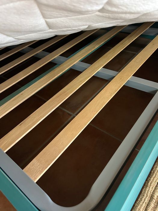 Mobília de Quarto de casal completo verde turquesa