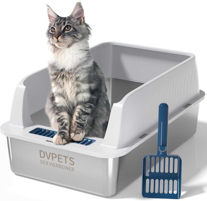 Kuweta dla kota ze stali nierdzewnej,