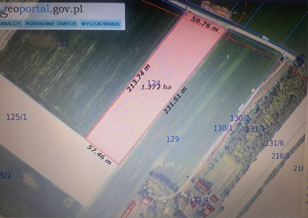 Działka rolna, pole