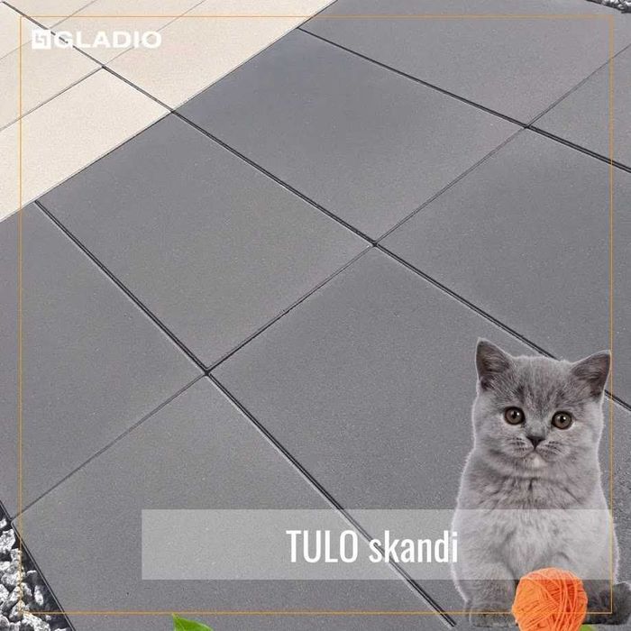 Płyta tarasowa chodnikowa TULO 60x30x6 cm GLADIO nero zima