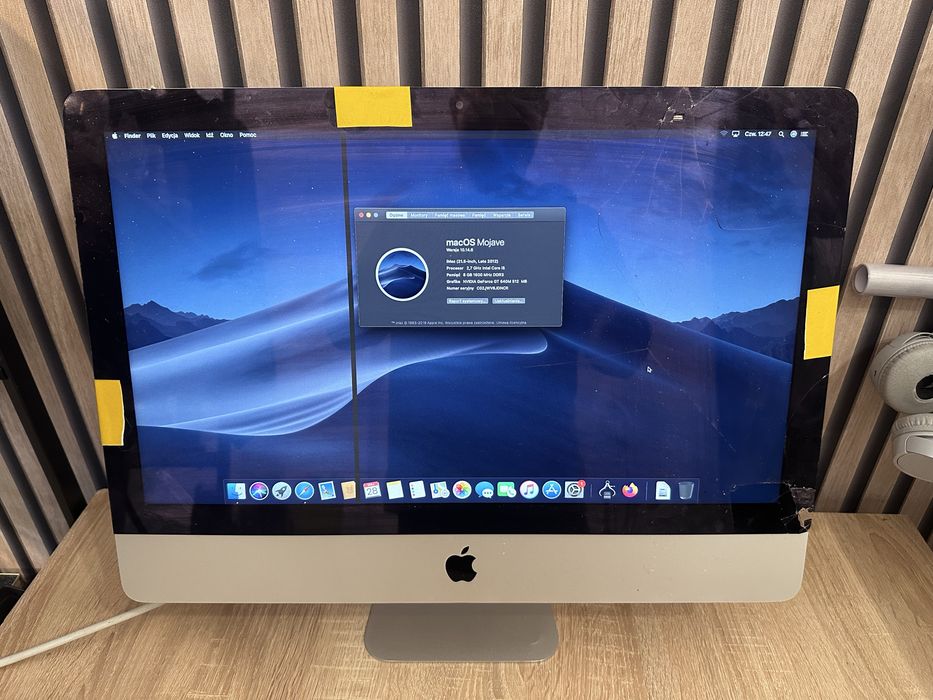 Apple iMac 21.5 cala i5 8GB 1TB