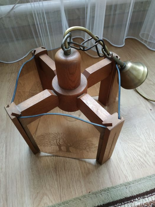 Вінтажна підвісна лампа 70-х років.