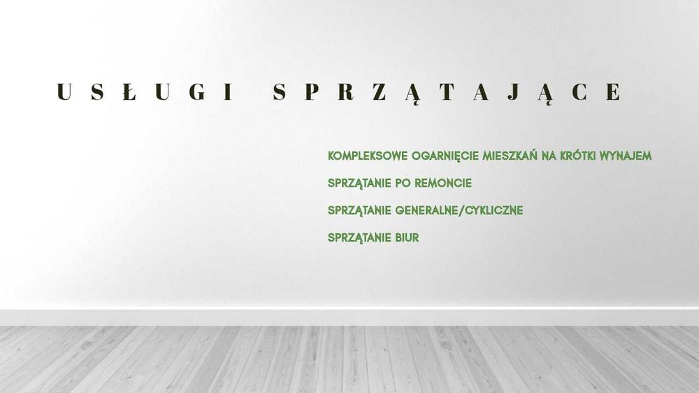 Sprzątanie apartamentów