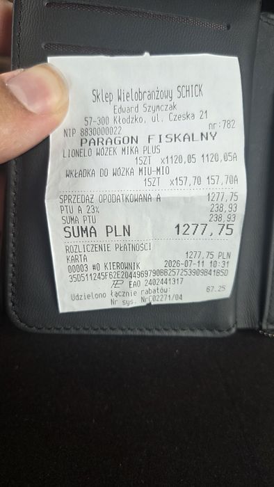 Spacerówka lionelo mika plus na gwarancji