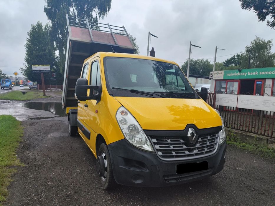 Renault master  wywrotka 7-osobowa hak bliźniaki klima tempomat nawigacja
