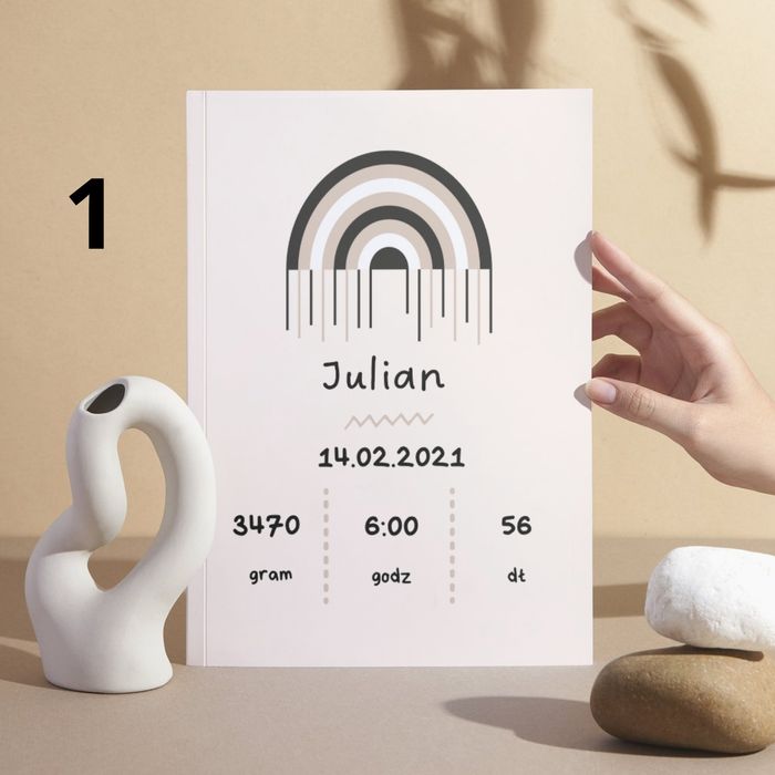 Metryczka jako pamiątka, prezent