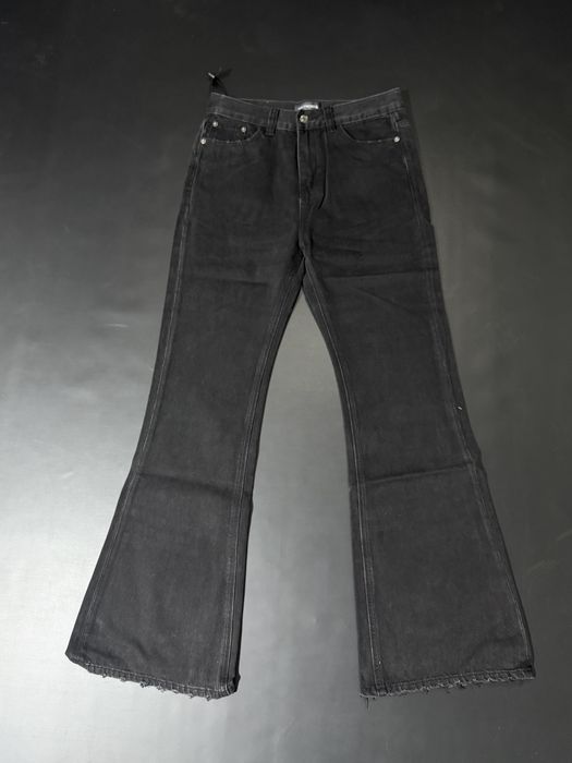 штаны Balenciaga black Flared Jeans Vetements Rick Owens