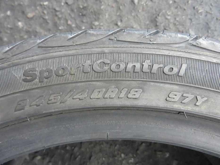 245/40 R18 97Y Fulda SportControl Літо 2 штуки шини б/у