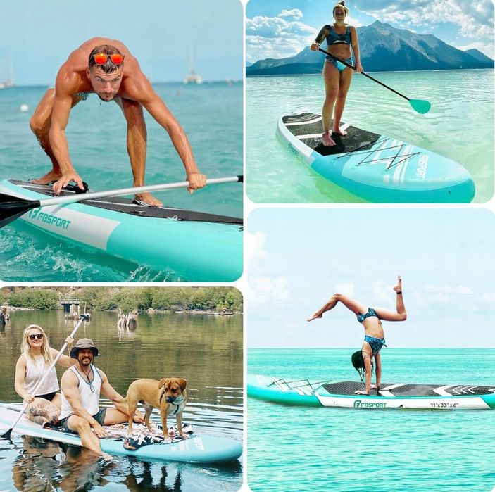 Fbsport Dmuchana Deska Sup, Deska Do Wiosłowania 15 Cm Powystawowy