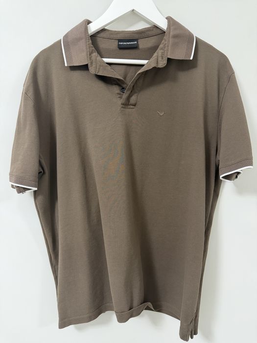 Поло Emporio Armani оригінал, XXL (L/XL), коричневе, стан хороший