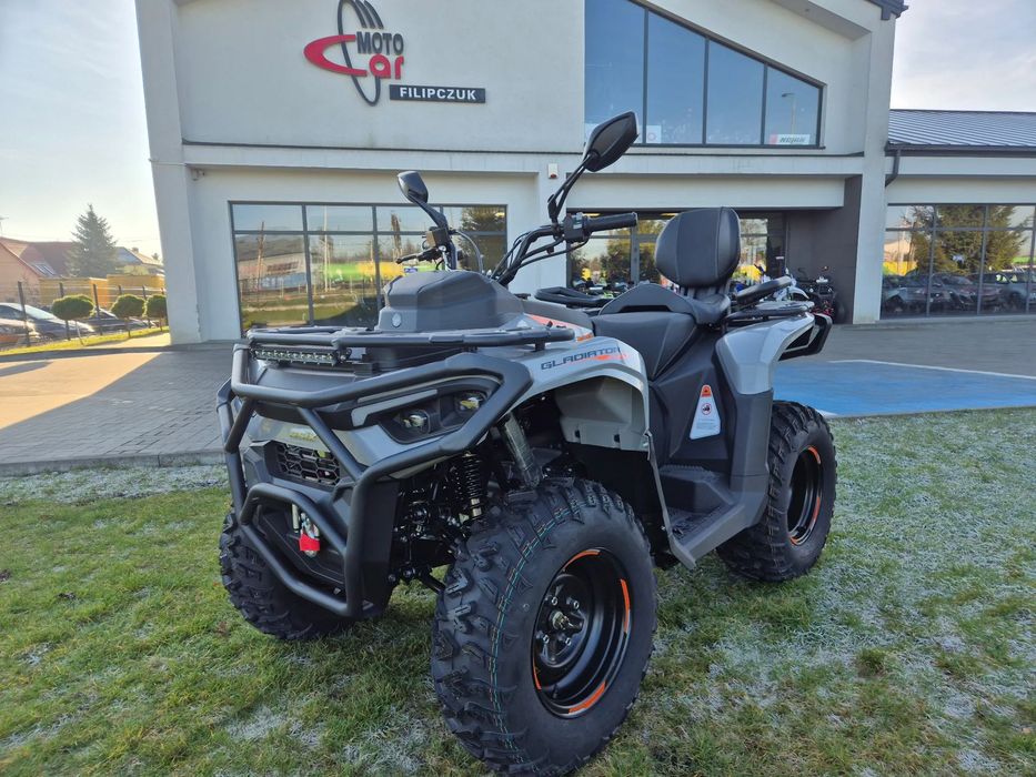 ASIX Inny Gladiator 300 CM3 23 KM Koła 12" Zb. 14L LED Wyciągarka Raty Transport