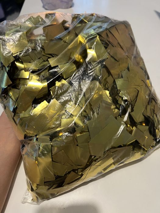 Конфеті метофан золотий ДЛЯ СВЯТА 870 грам