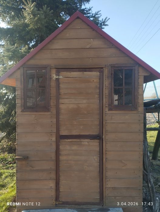 Drewniany domek ogrodowy / dziecięcy ręcznej roboty