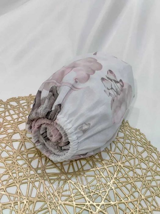 Простирадла у візочок, люльку, колиску, простынка хлопковая (#6037)