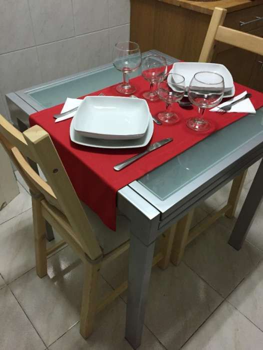Caminho de Mesa 1,05m X 0,41m - Vermelho