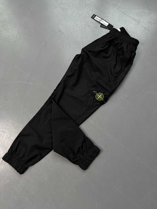 БЕЗ ПЕРЕДОПЛАТИ | STONE ISLAND nylon metal штани нейлон стон айленд