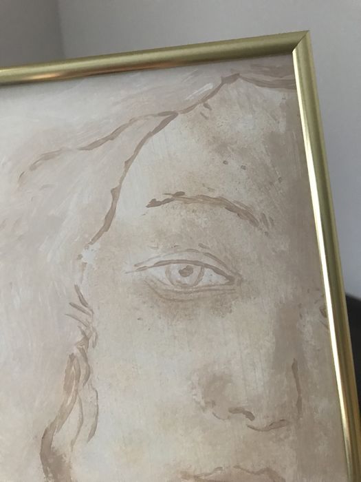 „Twarz Wenus” - obraz malowany na szkle