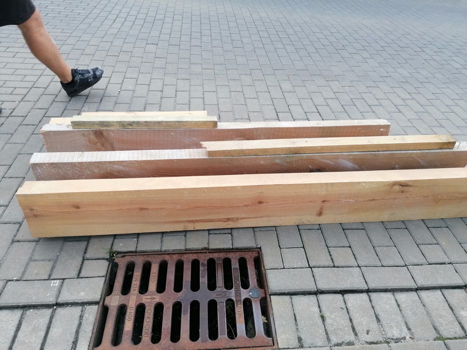 Belki drewniane sosnowe lite drewno
