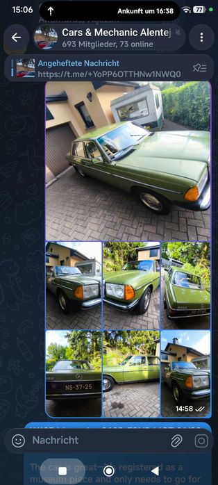 Mercedes W123 240D Oldtimer Museo do Caramulo
