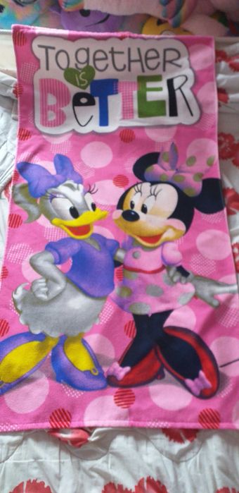 Toalha Praia Minnie & Margarida 1,35m x 70cm - Nova