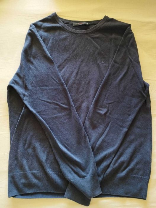 Camisola azul escura Mike Davis tamanho M