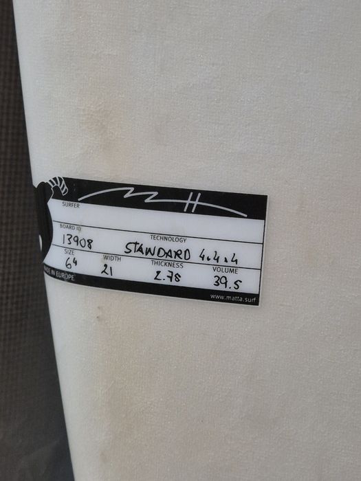 Prancha de surf 6"4 - 39,5 litros