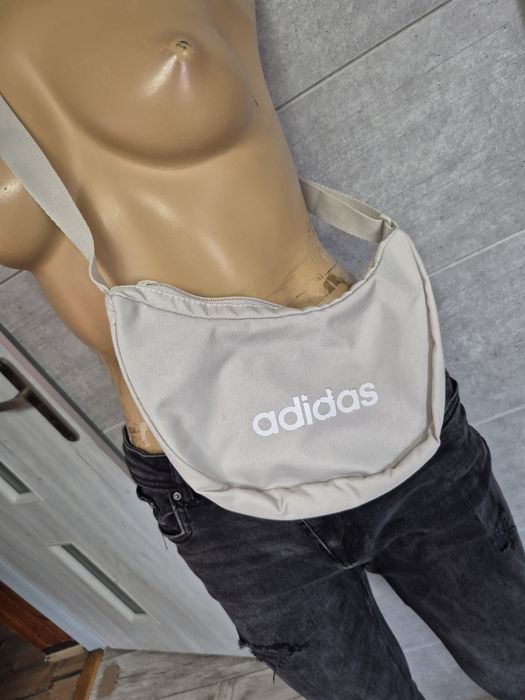 Torebka sportowa na ramię beżowa Adidas