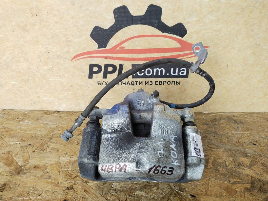 Hyundai Kona 2017-2023 Суппорт передний левый тормозной шланг трубка